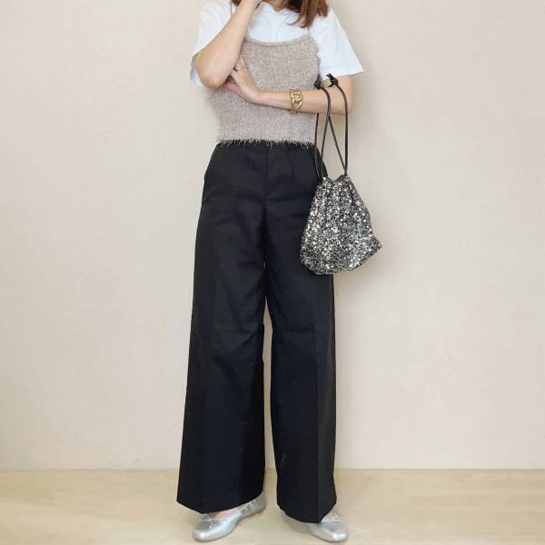 カジュアルにもきれいめにも穿ける！【ユニクロ】「ワイドチノパン」着回しコーデ