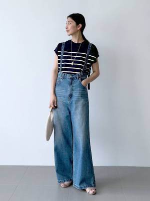 ＜デニム合わせが可愛い♡＞すぐに真似したい【大人のボーダートップスコーデ】って？