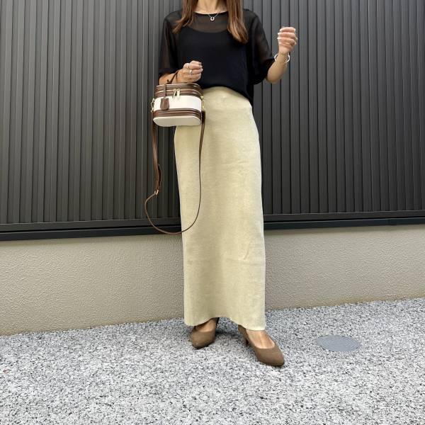 50％OFFだって！！【Mila Owen】秋コーデにも活躍！「ニットスカート」