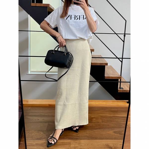 50％OFFだって！！【Mila Owen】秋コーデにも活躍！「ニットスカート」