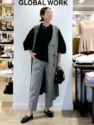 まるっと真似するだけでOK！ 全身【グローバルワーク】で揃う♡「オフィスカジュアルコーデ」