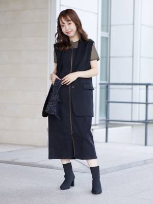 『夏 → 秋コーデ』にピッタリ♡【GU】羽織るだけでキマる！「優秀ベスト」