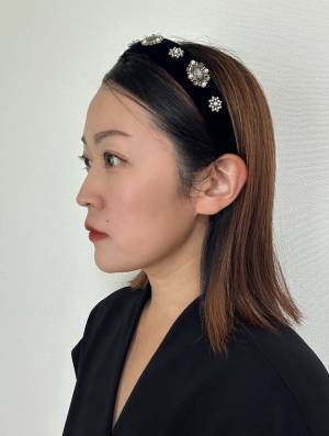 キラキラがたまらない♡【SHEIN】ビジューたっぷり「華やかカチューシャ」