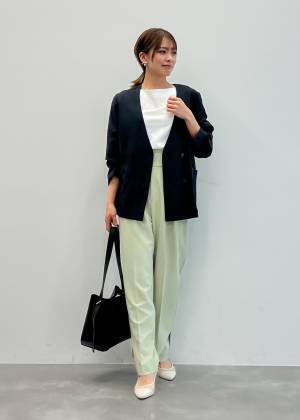 こりゃ、ヘビロテの予感！！【ROPÉ PICNIC】オンオフ使える♡「テーパードパンツ」