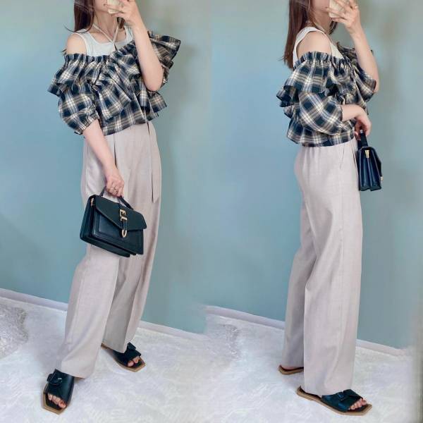 今から秋まで着られる！【しまむら】マニアも絶賛♡「チェックブラウス」