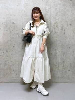 《ジャージ、ラガーデザインetc.》甘くなりすぎない【スポーティワンピ】が可愛い♡