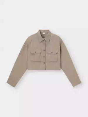 スタイルアップが叶う！【GU】着るだけで今っぽ♡「短丈シャツ」