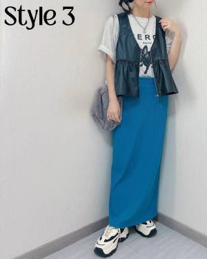 リアルに100回着回したい！【しまむら】の「ジップ合皮ベスト」で夏・秋コーデ