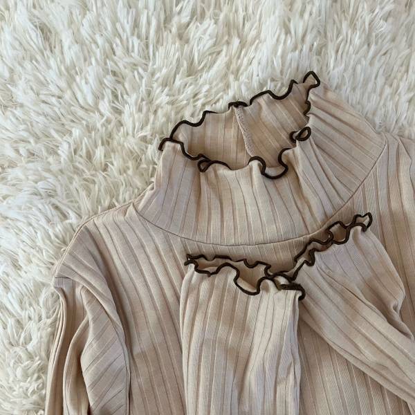 全20色展開！！【zootie】メロウフリルがポイント「リブカットソー」