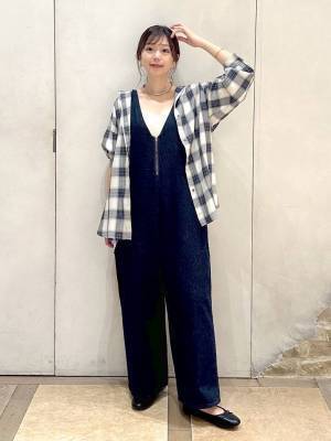 ほんのり“ラメ”が可愛い♡【グローバルワーク】大人カジュアルに決まる！「チェックシャツ」