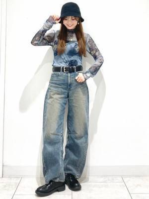 着るだけでおしゃ見え♡【GU】大理石風のプリントが可愛い「シアーロンT」