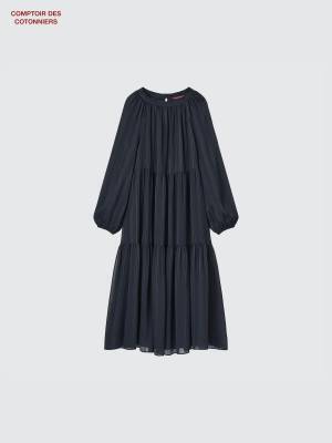 楽ちん上品♡ 【ユニクロ】体型カバーも狙える！？「キレイ目ワンピ」