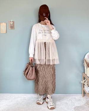 秋のコーデが一気にこなれる♡【しまむら】の「フリンジスカート」着こなし術！