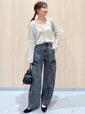 『新作』キターーッ！！【GU】シルエットが可愛い♡「カーゴジーンズ」