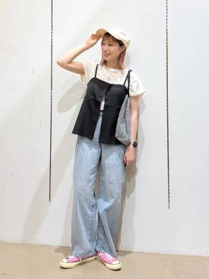 トレンドコーデ、即完成♡【グローバルワーク】重ねるだけの「旬顔ベスト・ビスチェ」