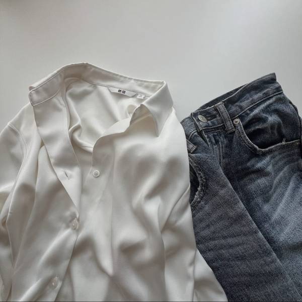 光沢がたまらない♡【ユニクロ】女っぽさを盛り上げる「サテンアイテム」