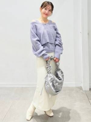 大人女子におすすめ♡【GU】秋に取り入れたい「上品ロングスカート 