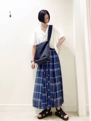 今から秋まで大活躍♡【グローバルワーク】大人っぽ「チェック柄」コーデ