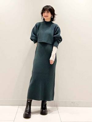 コーデの幅が広がりそうッ♡【GU】インナー選びで遊べる「秋ワンピース」