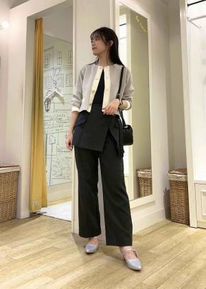 お腹まわりをオシャレにカバー♡【ROPÉ PICNIC】の「レイヤードパンツ」