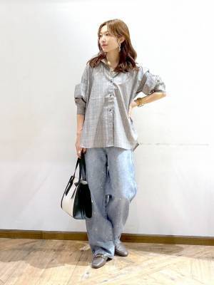 袖口ゴムで腕まくりも楽ちん♡【グローバルワーク】サラッと羽織りたい「長袖シャツ」