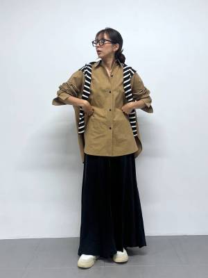 『夏 → 秋』の救世主！ 着ても巻いてもOK♡【こなれシャツ】