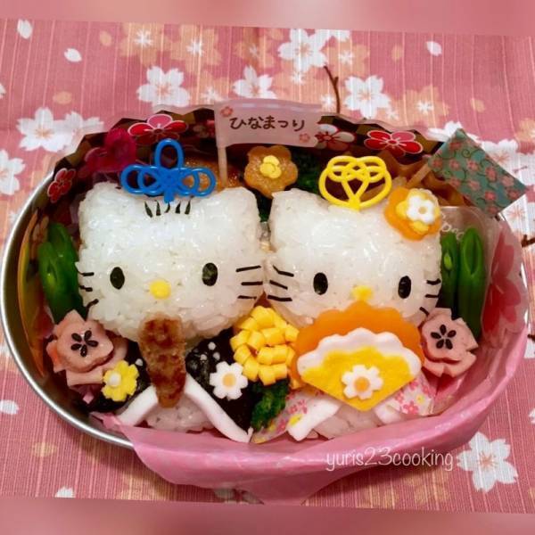 ひな祭りに作ってあげたい！子どもが喜ぶおひなさまキャラ弁♡