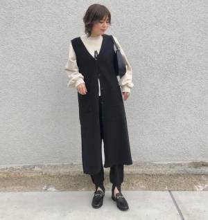 【GU】コーデ幅広がるミラノリブニットジャンパードレスが大活躍！