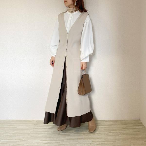 【GU】コーデ幅広がるミラノリブニットジャンパードレスが大活躍！