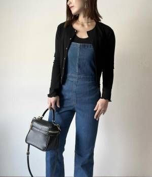 再入荷待ちで狙いたい【GU】デニムスリムサロペットパンツ