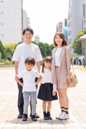 グリーンに青、さわやかカラーが流行ってます。mamagirl 【親子SNAP2022春】Vol.3