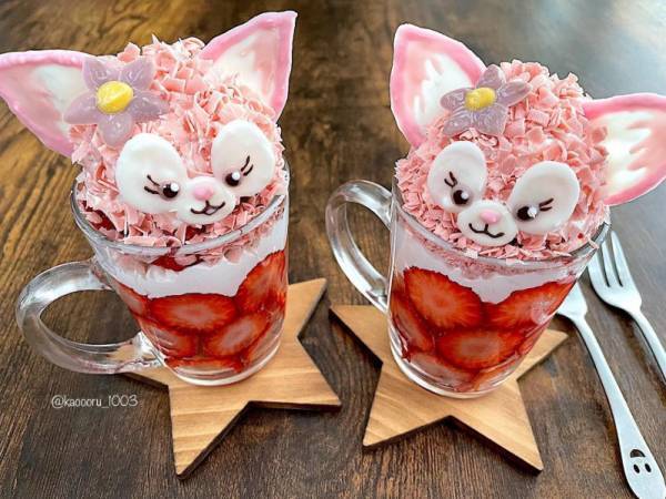スプーンがさせないかわいさ！【キャラ＆アニマルモチーフパフェ】手作り6選
