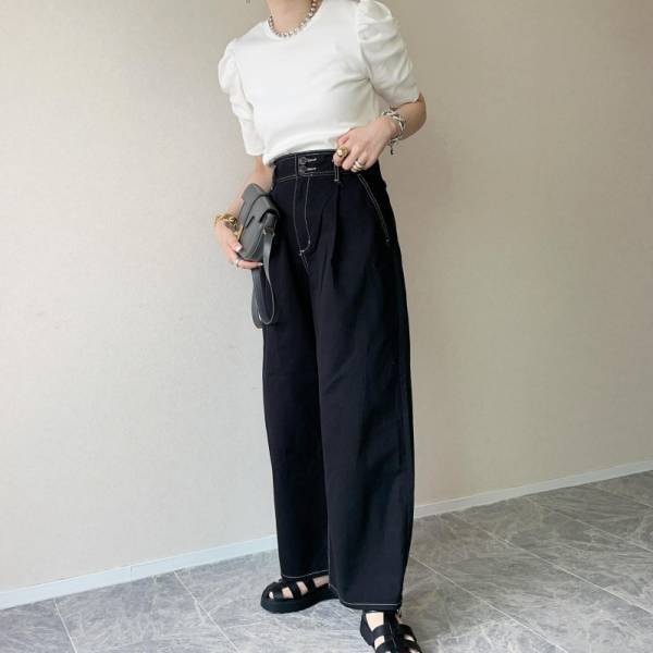 買わなきゃもったいない！【GU】1,990円の美シルエットパンツコーデ7選