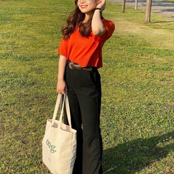 着れば全身映える！？【GU】スキッパーポロセーター1枚で女っぽ♡