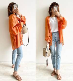 透け感がダントツ女っぽ！【カラーシアーシャツ】おすすめ6色コーデ♡