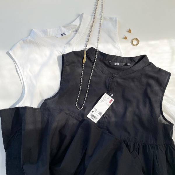 神シルエットで着やせも叶う【ユニクロ】コットンギャザーブラウスは絶対買い！