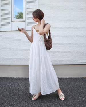 【女っぽカジュアな白ワンピ♡】インスタで見つけたおしゃれ6選