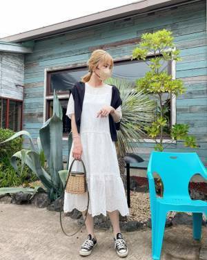 【女っぽカジュアな白ワンピ♡】インスタで見つけたおしゃれ6選
