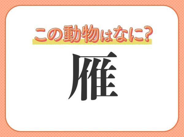 【雁】はなんて読む？秋の季語でもある鳥の名前！