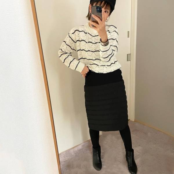 出会えたらラッキー♪ニトリ【N+】美シルエットが際立つダウンスカートがおしゃれと話題！