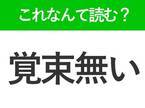 【覚束無い】はなんて読む？ぼんやりしたイメージの言葉！