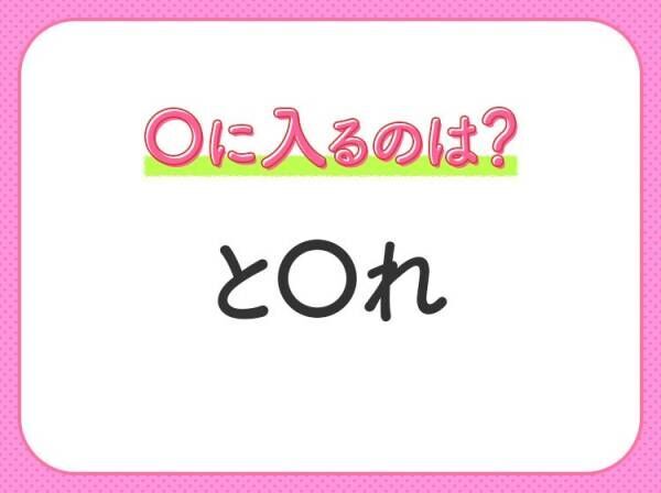 【穴埋めクイズ】即答できるあなたはさすが！空白に入る文字は？