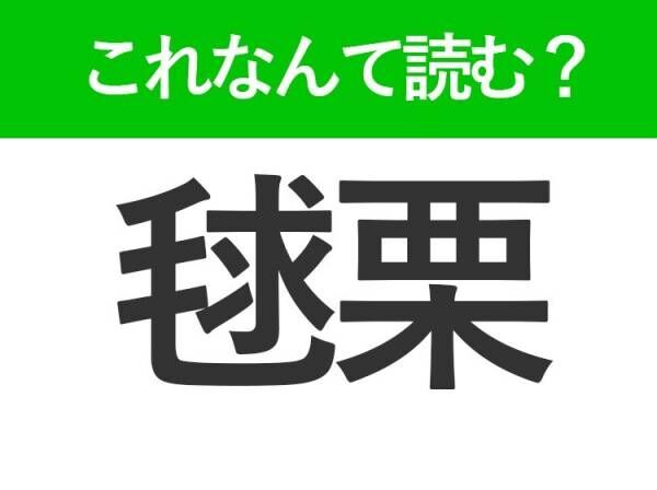 【毬栗】はなんて読む？トゲトゲした秋に見かけるもの！