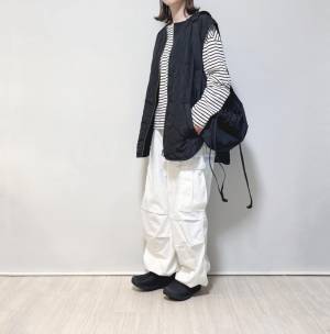 ビッグシルエットがおしゃれ！【GU】スーパーワイドカーゴパンツは甘辛に使えてシェアもできる！？