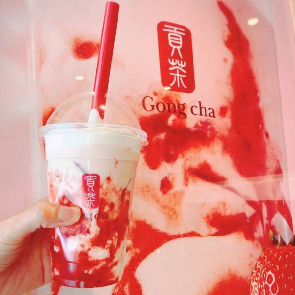 美味しすぎ♪【ゴンチャ】いちご×杏仁の新作ドリンクに待望のフローズンも登場♡