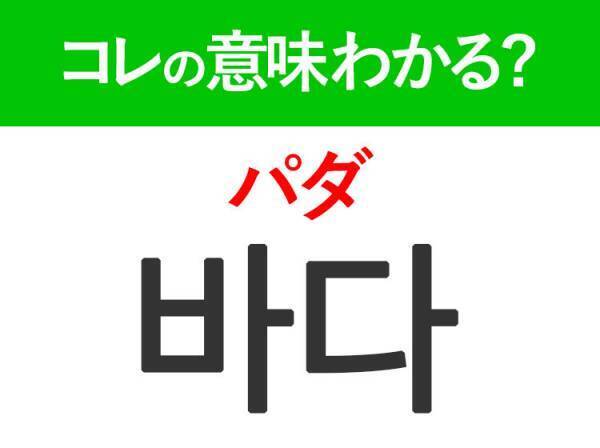 韓国語「바다（パダ）」の意味は？夏にいきたい！あの言葉！