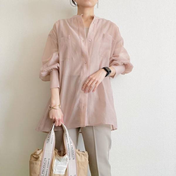 「かわいすぎでしょ♡」【しまむら×tal.by yumi.】のぽわん袖シアーシャツがおしゃれと大好評！