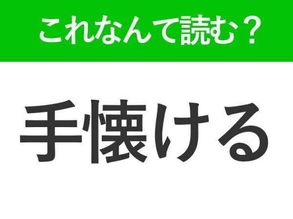 【手懐ける】はなんて読む？読めそうで読めない難読漢字