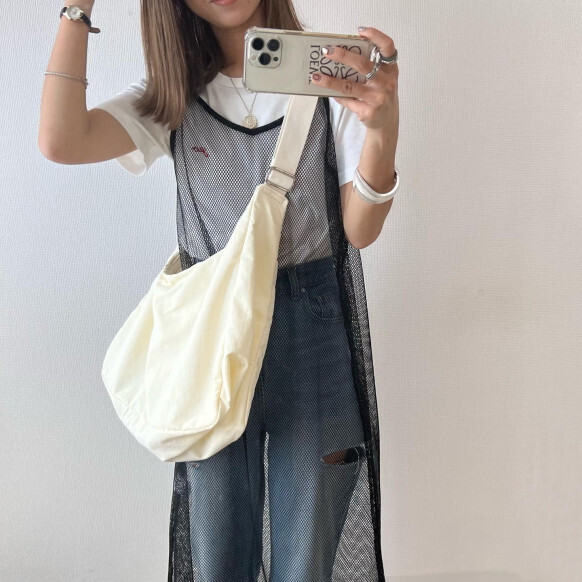 お待たせしました！【GU】大容量のラウンドショルダーバッグが待望の再販でまたまたバズリ中！