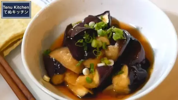 【ナスの煮浸しレシピ】レンジで簡単！めんつゆ＆ごま油で揚げ浸し風の作り方
